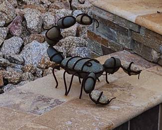 Metal and Rock Scorpion Art