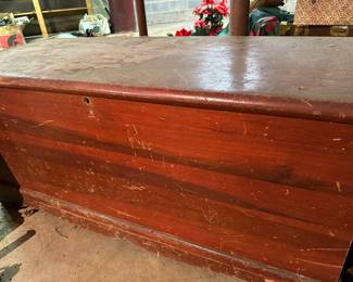 Old cedar chest.