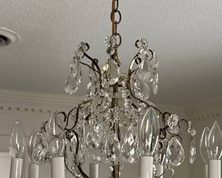 Beautiful cut crystal chandelier.
