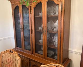 Matching French Provincial hutch.