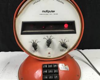 Lot 268
1970 Centurion International Industries Multiputer Computational Skills Trainer Vintage Math Game Toy, Functional, 14”H