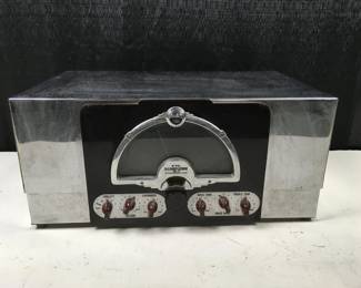 Lot 208
McMurdo Silver Masterpiece V 5 Chrome All Wave World Wide Receiver Rare Vintage With All Tubes, Untested