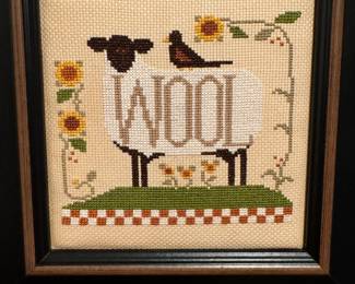Needlepaoint sheep wool 