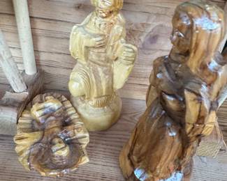 detial of nativity set 