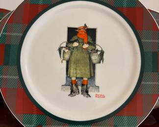 Norman ROckwell holiday plates 