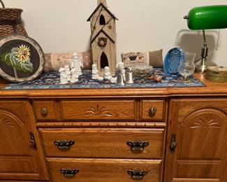 Solid oak sideboard, buffett, server, 