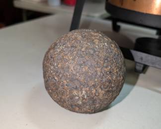 APPROX. 4-5 INCH IRON CANNONBALL