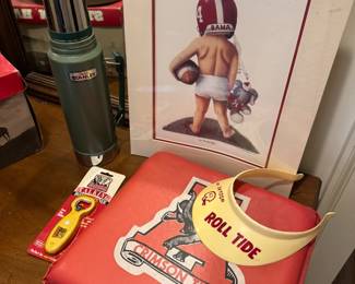 vintage Alabama football memoribilia