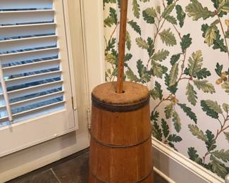 antqiue butter churn