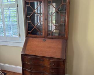 antique secretary desk with hutch