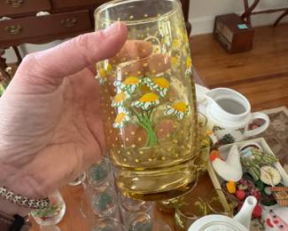 vintage drinking glasses