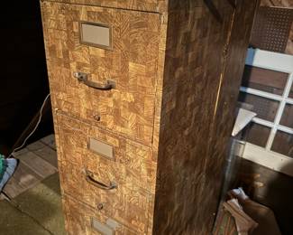 vintage filing cabinet