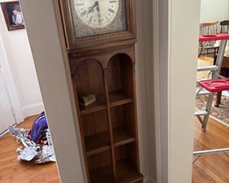 vintage clock with cubbies