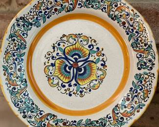 Italian ceramic plates