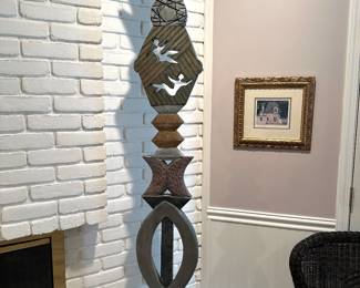 Large wood carving by Lees