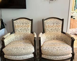 Antique chairs newly recovered