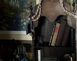 Gothic bookshelf, 1882, Original litho, comes with certificate