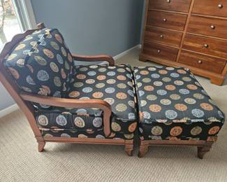 La-Z-boy chair and ottoman