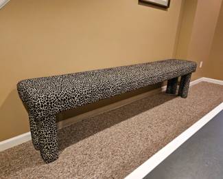 Leopard bench