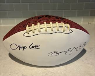 Lloyd Carr signed football