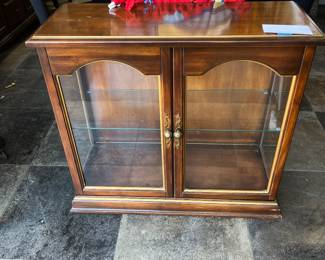 Small Lighted Curio Cabinet.