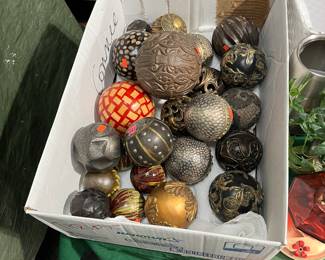Lots of Decorative Balls.