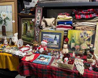 Art and Christmas Items.