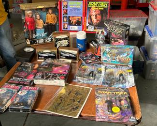 HUGE Lot of New in Box Star Trek Toys, Figurines, Games and More!