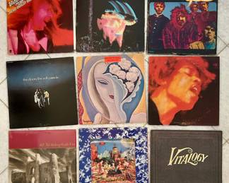 HUGE Classic Rock and Roll Records: Pearl Jam, Bob Seger, Jimi Hendrix, The Mothers of Invention, The Doors and More