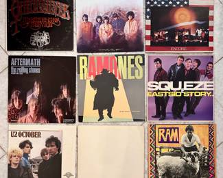 HUGE Classic Rock and Roll Records: The Rolling Stones, Steppenwolf, Squeeze, U2, Ramones, Tangerine Dream and More!