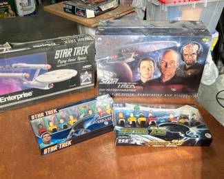 HUGE Lot of New in Box Star Trek Toys, Figurines, Games and More!