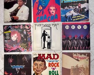 HUGE Classic Rock and Roll Records: Michael Jackson, DEVO, Culture Club, Van Halen and More!