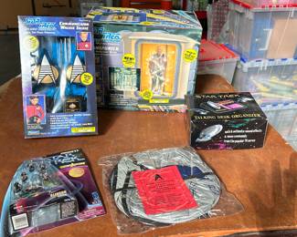 HUGE Lot of New in Box Star Trek Toys, Figurines, Games and More!