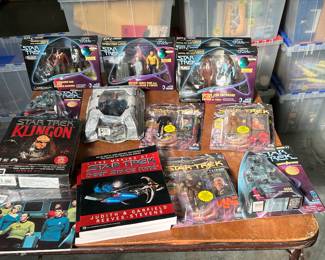 HUGE Lot of New in Box Star Trek Toys, Figurines, Games and More!