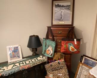 nice St Andrews cotton throw, Ben Hogan, High chest lingerie chest, new bags, totes and purses are nice
