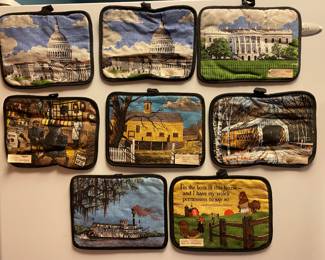 NOS vintage potholders magnetic