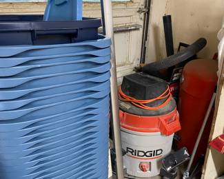 its boring yes but we have a ton of storage tubs, smoker and shop vac