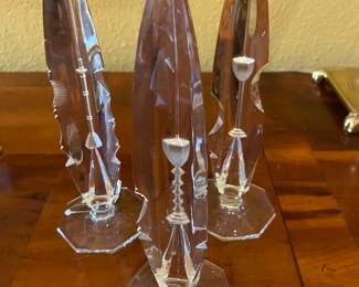 rare crystal Jewish obelisks