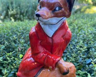 large porcelain fox