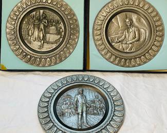 large pewter chargers, love these