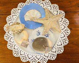 candles and some of many beautiful plates