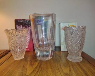 Crystal Vase Lot