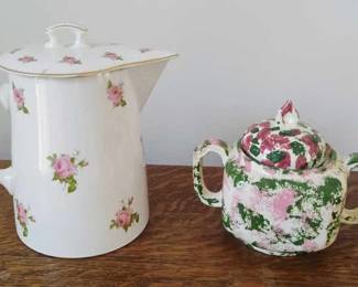 Knowles Teapot and Sugar Bowl
