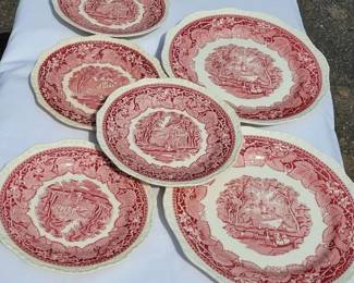 Mason's Vista Purple Dishes