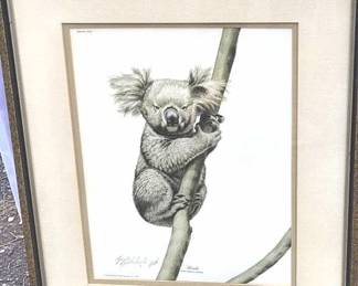 Signed Koala Bear Print