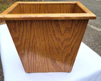 Oak Waste Basket