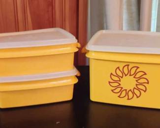 Vintage Harvest Sun Tupperware