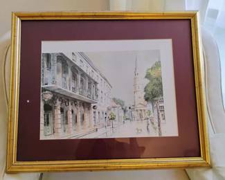 The Dock Street Theatre Framed Art