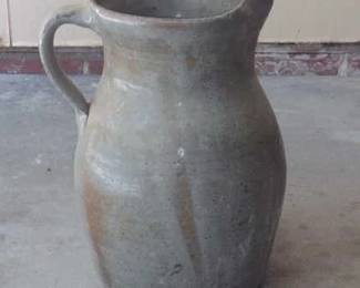 Glazed Stoneware Pitcher