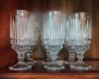 Fostoria Heritage Crystal Fluted Tumblers